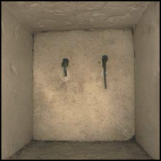 The slab at the end of the southern shaft